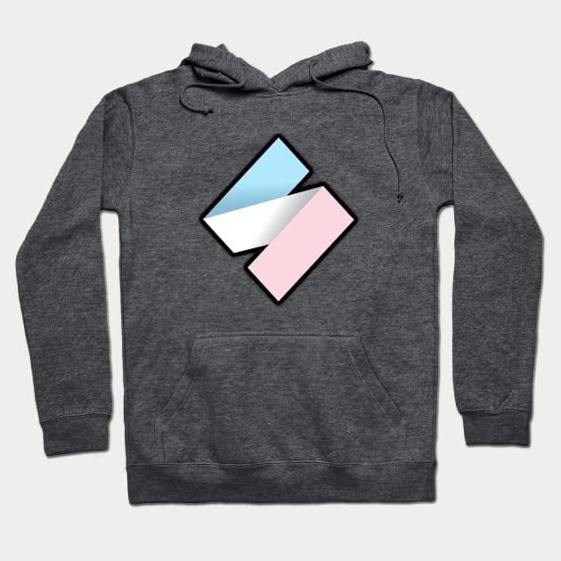 S-logo (trans flag version) Hoodie by Stevivor